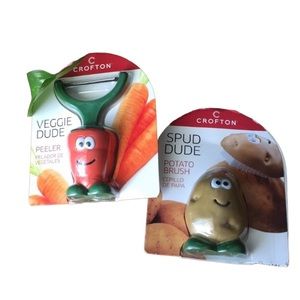 Crofton Peeler & Veggie Brush Dudes